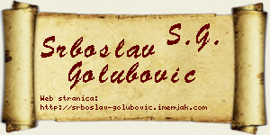 Srboslav Golubović vizit kartica